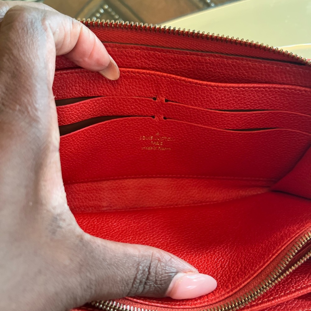 Louis Vuitton Red Emprinte Speedy Bag & Long Wallet - Picture 14 of 16